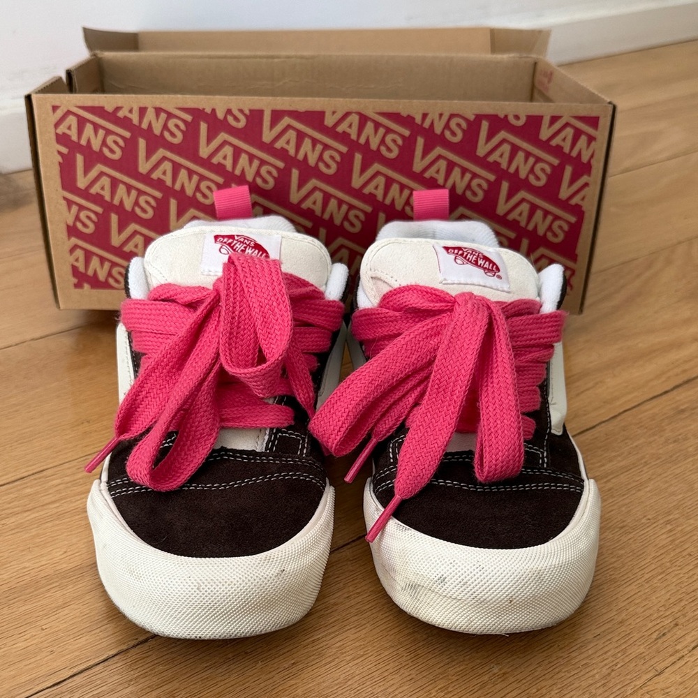 Vans Knu Skool Retro Color Brown/True White Sneakers - Picture 7 of 9